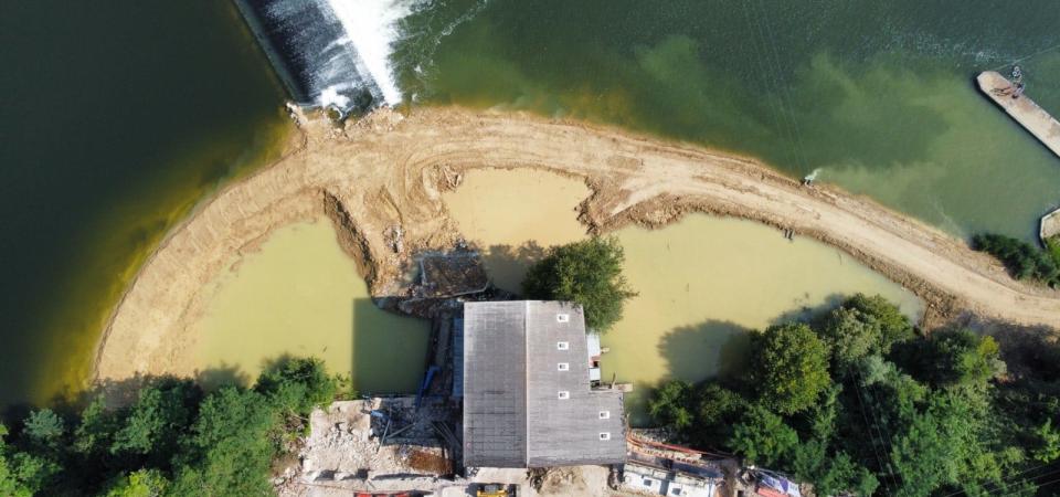 retenue d'eau TP en Dordogne
